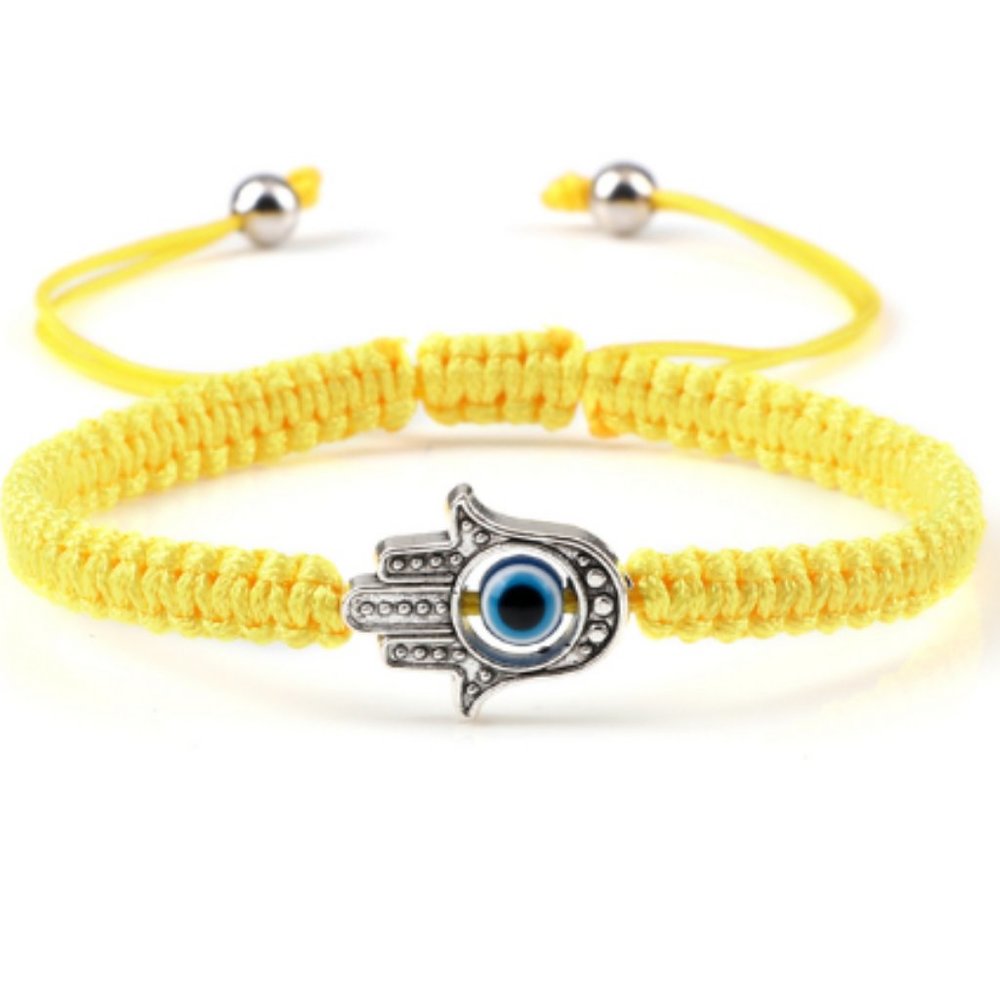 Hamsa Hand Bracelet,Hamsa Drawstring Bracelet,Evil Eye Bracelet,Good Luck